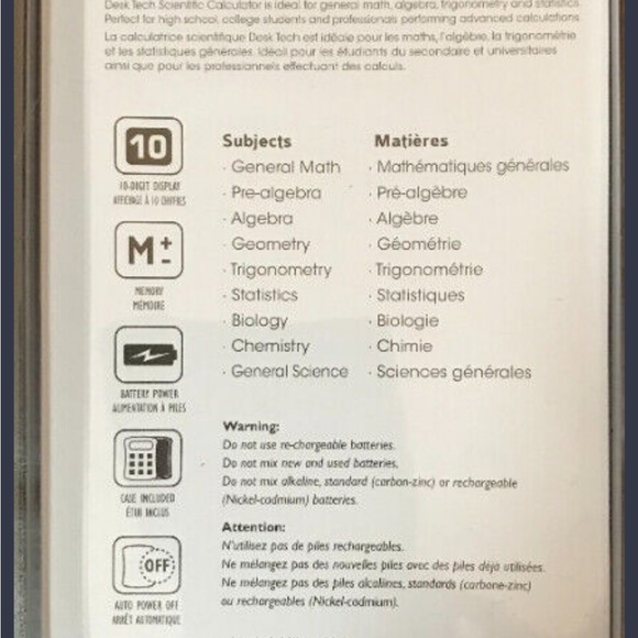 Desk Tech 56 functions scientific calculator - Picture 4 of 4